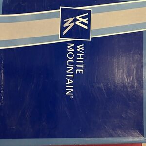 White Mountain Dark Brown and Blue Box
